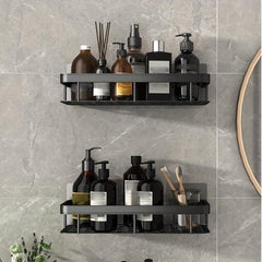 Aluminum Wall Mounted Storage Rack for Bathroom Accessories