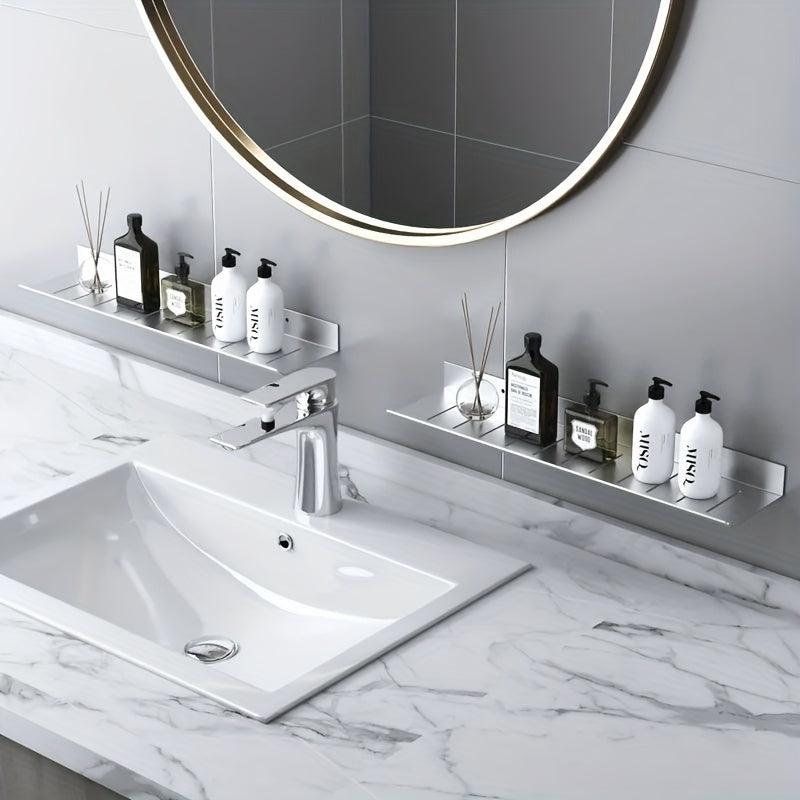 Wall Mounted Bathroom Storage Rack Hanging Shelf Stainless Steel