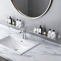 Wall Mounted Bathroom Storage Rack Hanging Shelf Stainless Steel