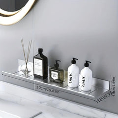 Wall Mounted Bathroom Storage Rack Hanging Shelf Stainless Steel