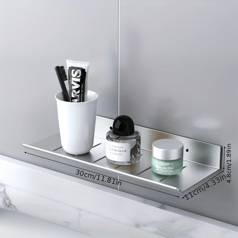 Wall Mounted Bathroom Storage Rack Hanging Shelf Stainless Steel