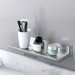 Wall Mounted Bathroom Storage Rack Hanging Shelf Stainless Steel