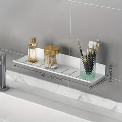 Wall Mounted Bathroom Storage Rack Hanging Shelf Stainless Steel