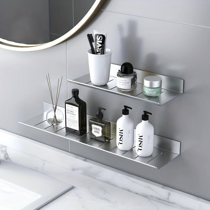 Wall Mounted Bathroom Storage Rack Hanging Shelf Stainless Steel