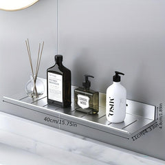 Wall Mounted Bathroom Storage Rack Hanging Shelf Stainless Steel