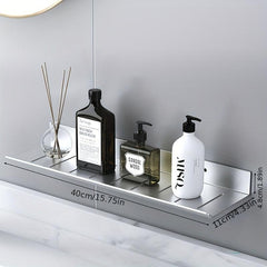 Wall Mounted Bathroom Storage Rack Hanging Shelf Stainless Steel