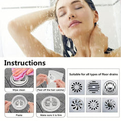 Sink Anti-clogging Mesh Bathroom Drain Filter Easy to Install & Clean