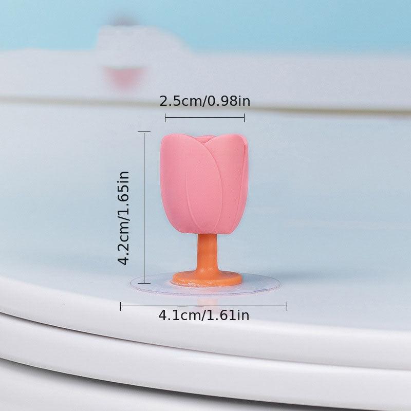 Silicone Tulip Toilet Lid Lifter Handle Touch For Hygiene