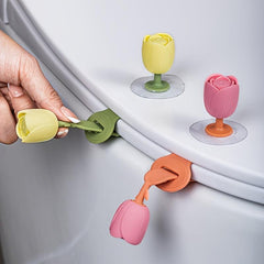 Silicone Tulip Toilet Lid Lifter Handle Touch For Hygiene