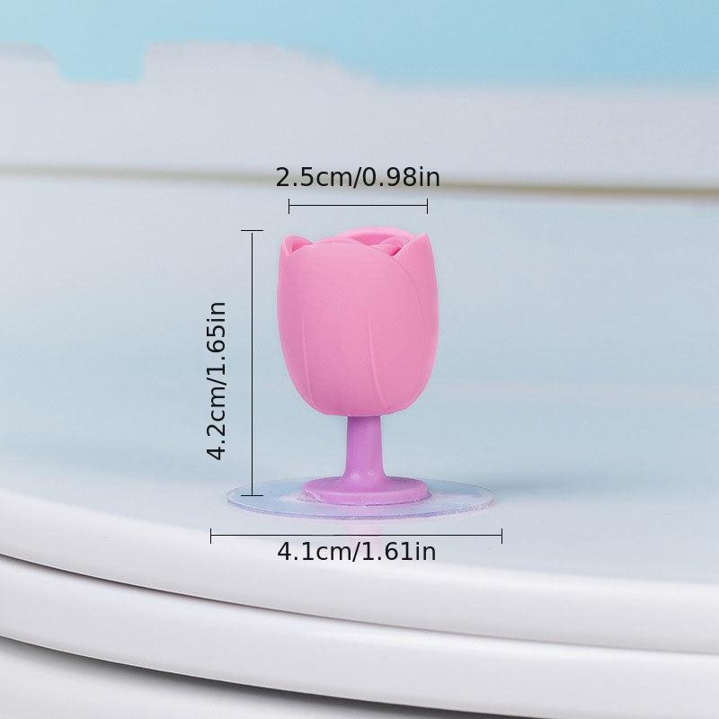Silicone Tulip Toilet Lid Lifter Handle Touch For Hygiene