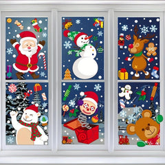 Christmas Pattern Window Sticker Electrostatic Self-adhesive Wall Decals