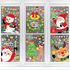 Christmas Pattern Window Sticker Electrostatic Self-adhesive Wall Decals