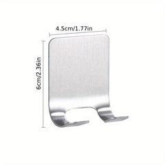 Stainless Steel Wall Mounted Shaver Holder Bathroom Storage Hook