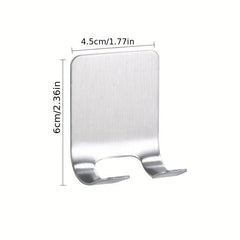 Stainless Steel Wall Mounted Shaver Holder Bathroom Storage Hook