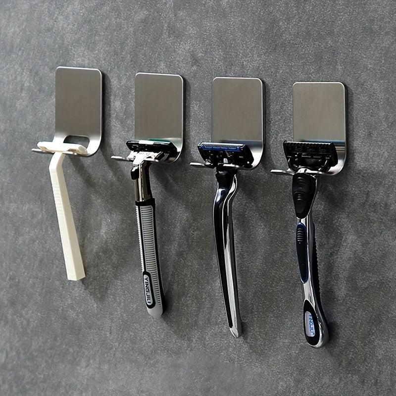 Stainless Steel Wall Mounted Shaver Holder Bathroom Storage Hook