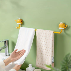 Cartoon Whale Towel Bar Wall Mounted Bathroom Towel Holder