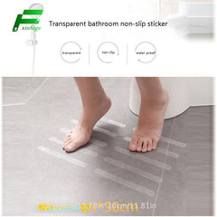 5 Clear Bathroom Non-slip Stickers - Transparent Anti-slip Shower Tread Sticker