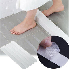 5 Clear Bathroom Non-slip Stickers - Transparent Anti-slip Shower Tread Sticker