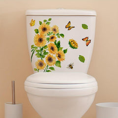 Funny Cartoon Toilet Lid Decal - Add Some Fun to Your Bathroom
