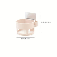 Hair Dryer Holder Wall Mounted Storage Rack Bathroom Organizer