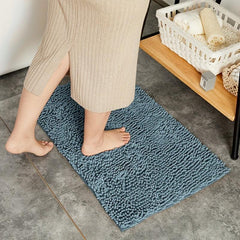 Soft Chenille Floor Mat with Rubber Backing