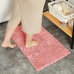 Soft Chenille Floor Mat with Rubber Backing