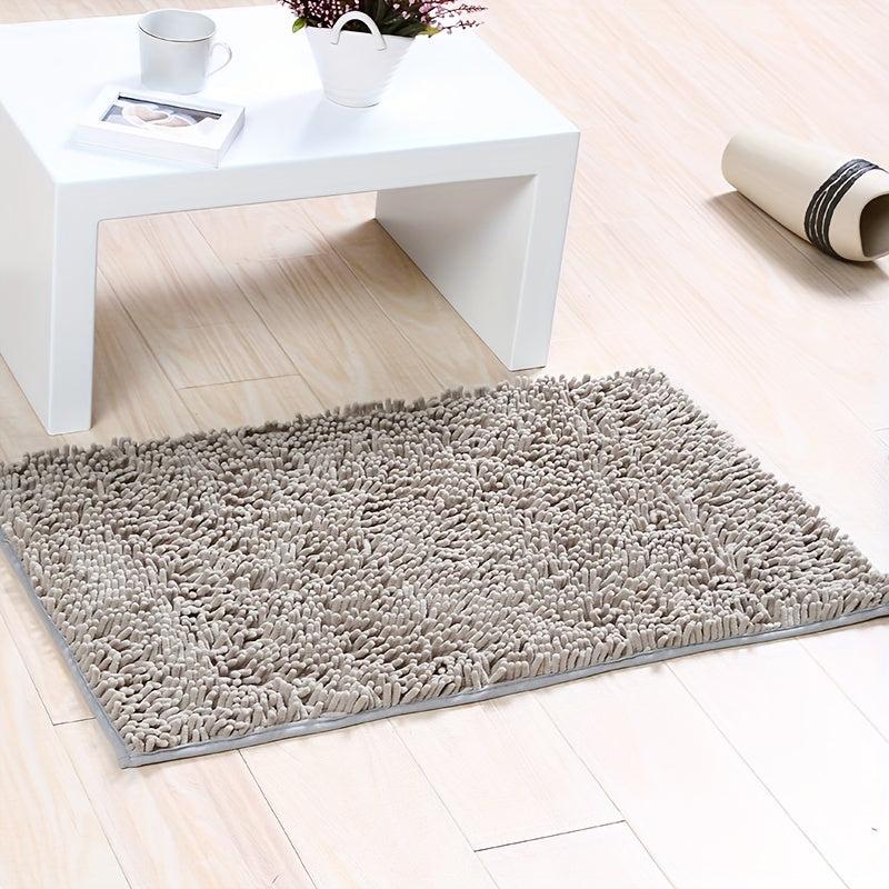 Soft Chenille Floor Mat with Rubber Backing