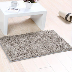 Soft Chenille Floor Mat with Rubber Backing