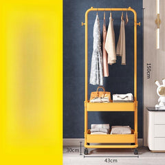 Nordic Floor Coat Rack Clothes Hat Drying Storage Rack