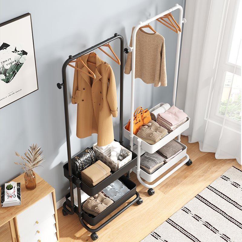 Nordic Floor Coat Rack Clothes Hat Drying Storage Rack
