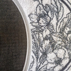 Soft Non-slip Bathroom Carpet Floral Pattern Oval Floor Mat