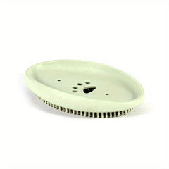 Silicone Soap Box with Brush Drain Soap Tray for Home Kitchen Bathroom