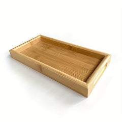 Bamboo Bathroom Vanity Tray - Small Decorative Wood Tray for Perfume