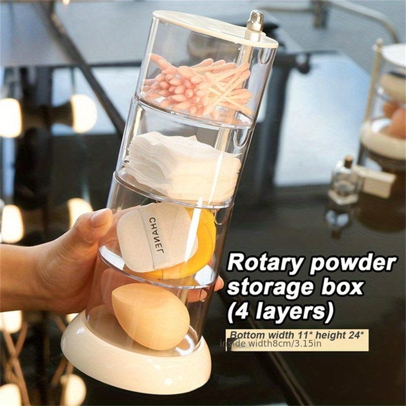 Makeup Egg Holder Rotatable Storage Rack for Beauty Eggs