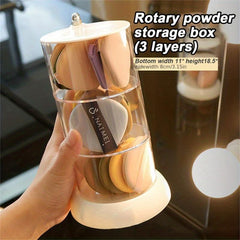 Makeup Egg Holder Rotatable Storage Rack for Beauty Eggs