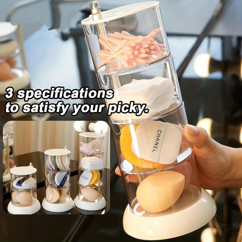 Makeup Egg Holder Rotatable Storage Rack for Beauty Eggs