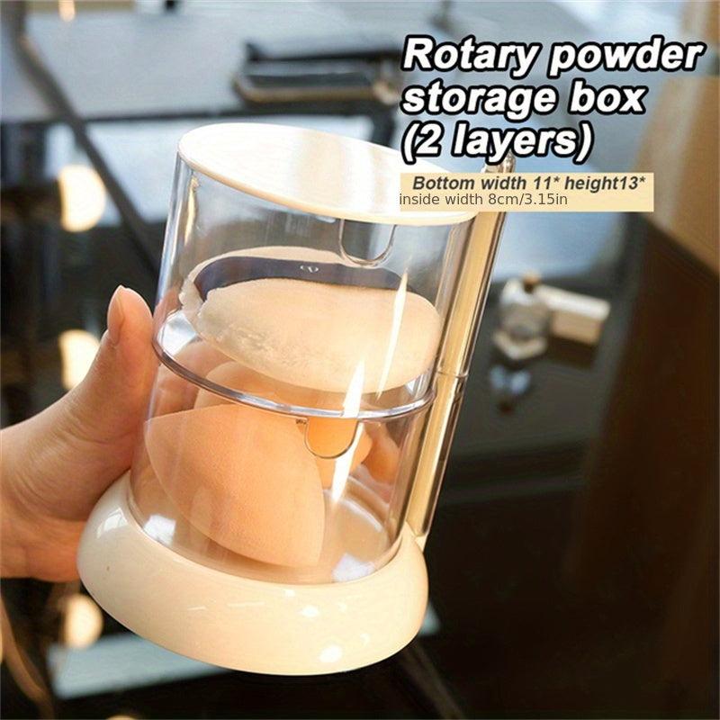 Makeup Egg Holder Rotatable Storage Rack for Beauty Eggs