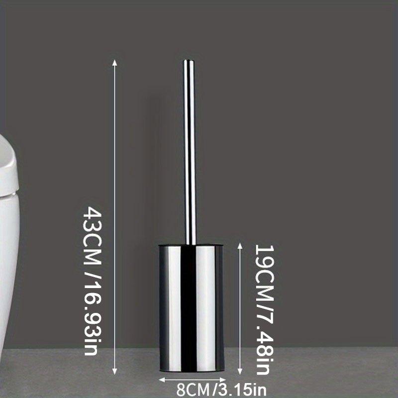 Toilet Brush Set Stainless Steel Vertical Toilet Cleaning Brush