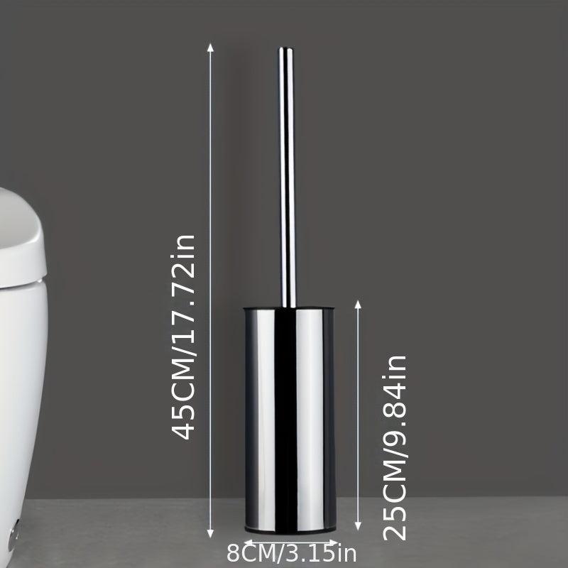 Toilet Brush Set Stainless Steel Vertical Toilet Cleaning Brush
