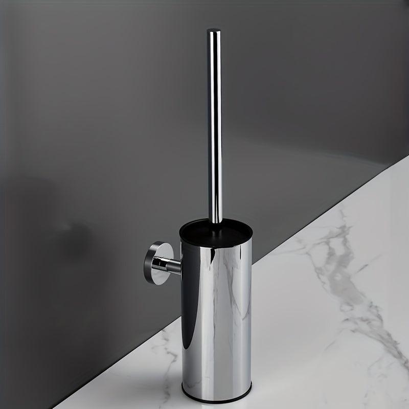 Toilet Brush Set Stainless Steel Vertical Toilet Cleaning Brush