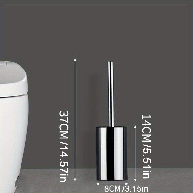 Toilet Brush Set Stainless Steel Vertical Toilet Cleaning Brush