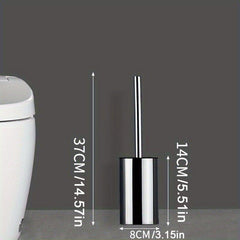 Toilet Brush Set Stainless Steel Vertical Toilet Cleaning Brush