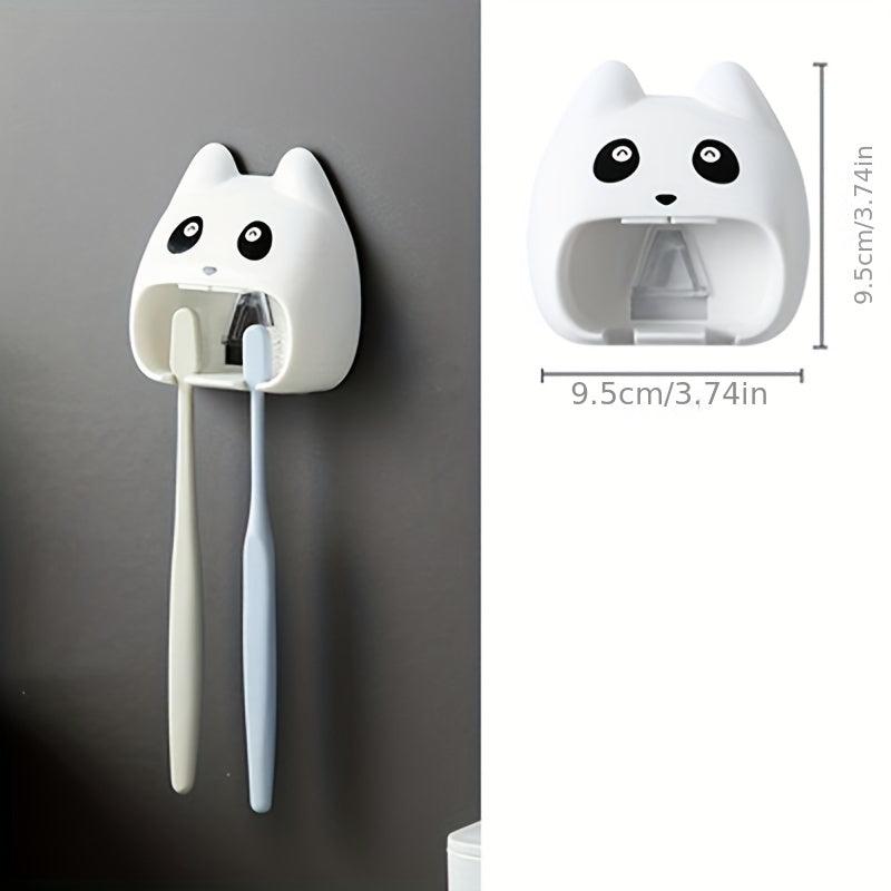 1pc Toothbrush Holder Storage Rack Wall Mounted Bathroom Organizer
