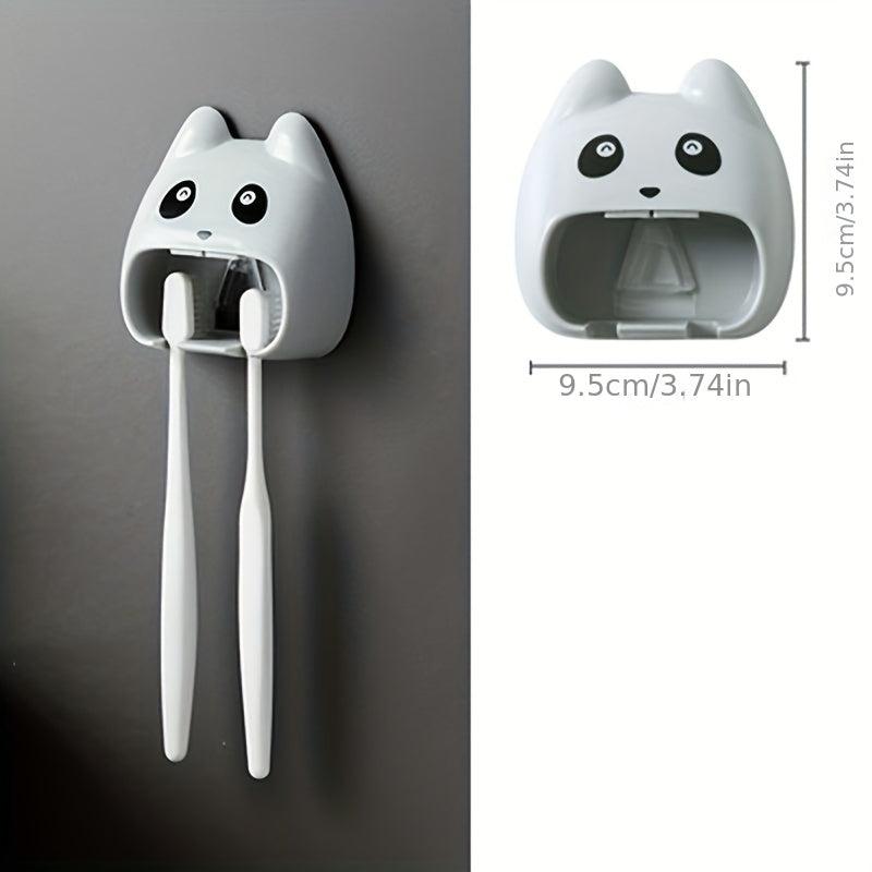 1pc Toothbrush Holder Storage Rack Wall Mounted Bathroom Organizer