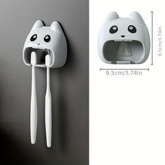 1pc Toothbrush Holder Storage Rack Wall Mounted Bathroom Organizer