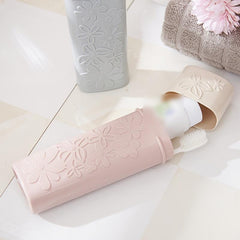 Carved Flower Toothbrush Case Portable Travel Plastic Toothbrush Case