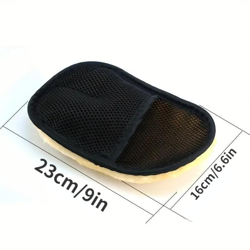 2pcs Bathroom Glass Cleaning Gloves Home Glass Cleaning Gloves