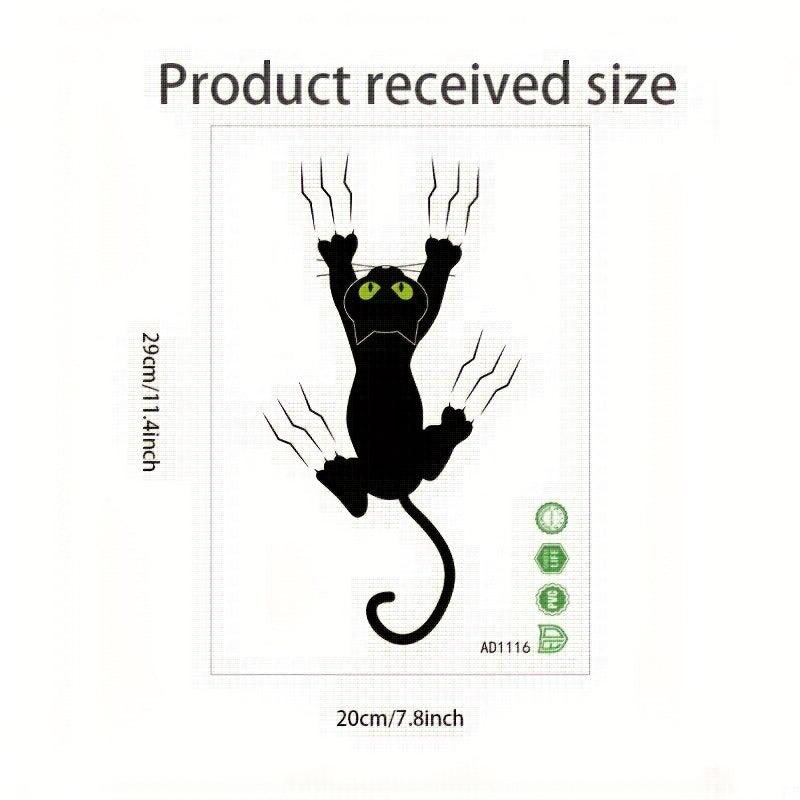 Cartoon Cat Toilet Sticker Home Decoration Removable Lid Sticker