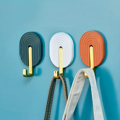 2pcs Self-adhesive Punch Hook for Bathroom Kitchen Bedroom