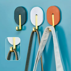 2pcs Self-adhesive Punch Hook for Bathroom Kitchen Bedroom